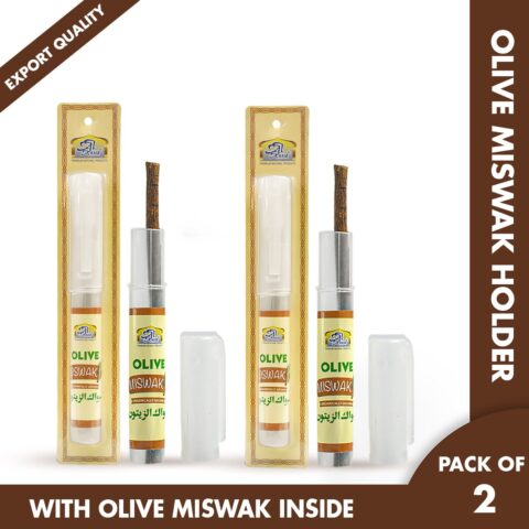 Olive Miswak With Holder ( Pack of 2 )