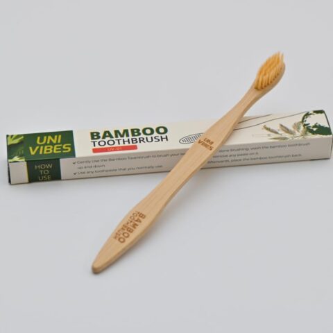 Organic Biodegradable Plastic-Free Bamboo Toothbrush