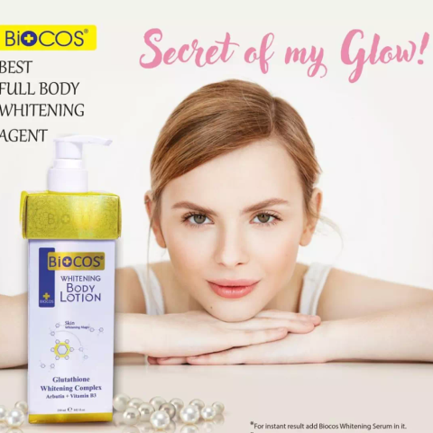 Biocos Body Whitening Lotion, Secret of my glow