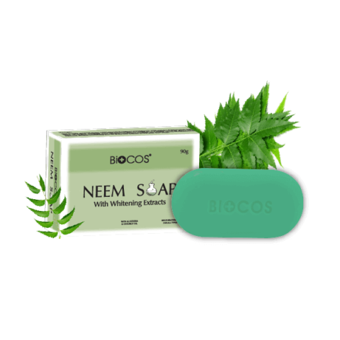 Best Biocos Neem Soap With Whitening Extract - 90g
